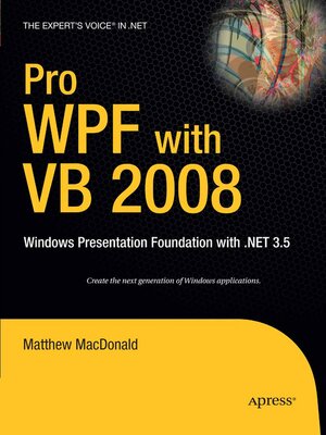cover image of Pro WPF with VB 2008